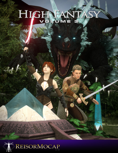 High Fantasy Volume 3 Moves Pack for Daz3D Genesis 3 and Genesis 8